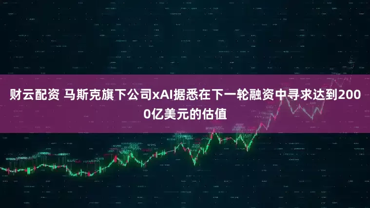 财云配资 马斯克旗下公司xAI据悉在下一轮融资中寻求达到2000亿美元的估值