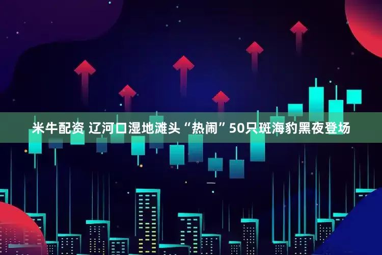 米牛配资 辽河口湿地滩头“热闹”50只斑海豹黑夜登场