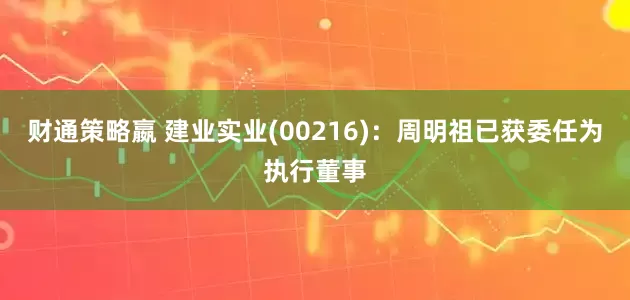 财通策略嬴 建业实业(00216)：周明祖已获委任为执行董事
