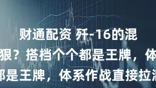 财通配资 歼-16的混搭天团有多狠？搭档个个都是王牌，体系作战直接拉满